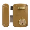 amig Model 75U Overlay Lock, Gold, 76 x 120 mm