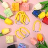Landical 24 Pcs Cheerleader Gifts Stackable Clay Bead Cheer Bracelets