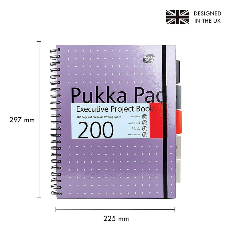 Pukka Pad Executive Project Book Editor A4 80gsm 200 Pages