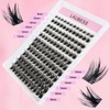 Lash Clusters Kit LAUBESS Cluster Lashes Wispy DIY Lash Extension