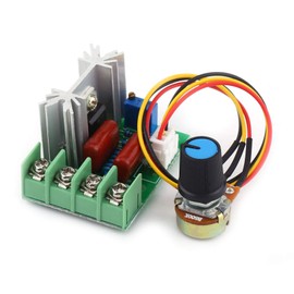 Electric Voltage Regulator Module, Voltage Regulator AC 50-220V 2000W SCR Electric Voltage Regulator Stabiliser Transformer Switch Thermostat Motor Speed Controller