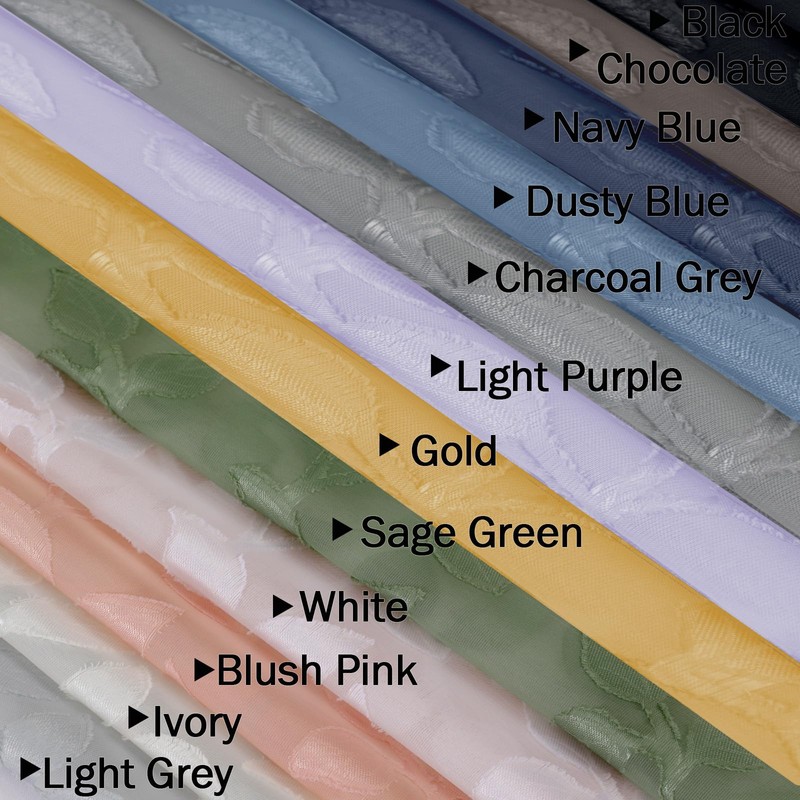 Chyhomenyc Extra Long Navy Blue Sheer Curtains 120 Inch Length