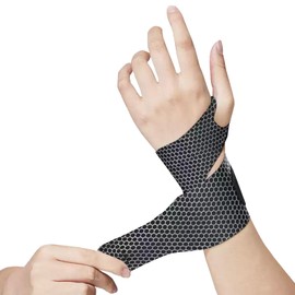 IPENNY 1 Paar Handgelenkschienen, leicht und atmungsaktiv, Kompressionsbandage, Handgelenkschoner für den Sommer, für Fitness, Arthritis, Sehnenscheidenentzündung und Verstauchung