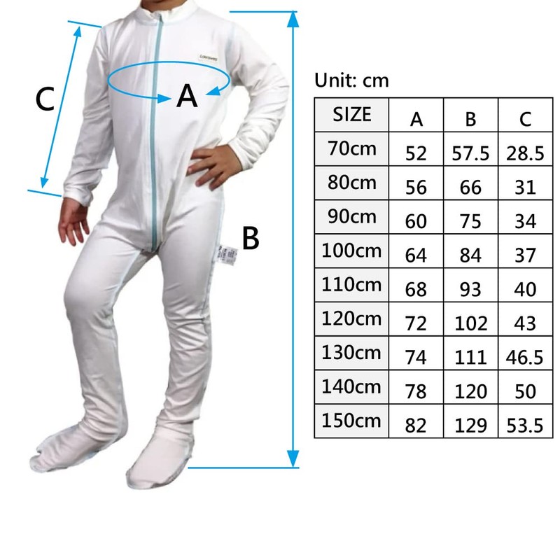 Edenswear Zinc-Infused Full Body Suit for Kids with Eczema (90