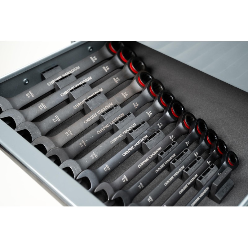 ToolBox Widget Basics Wrench Organizer - Rubber Wrench Holders for