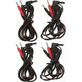 Plug Cable Repuesto Para Electrodo Cola De Ratón Tens Ems 4 Pzs