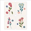 Vibrant Flowers Wall Art (Set of 4) - Unframed -