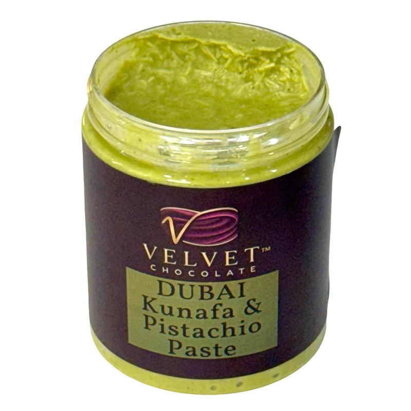 Pistachio and Kunafa Filling. Dubai Chocolate Pistachio Cream with Crispy