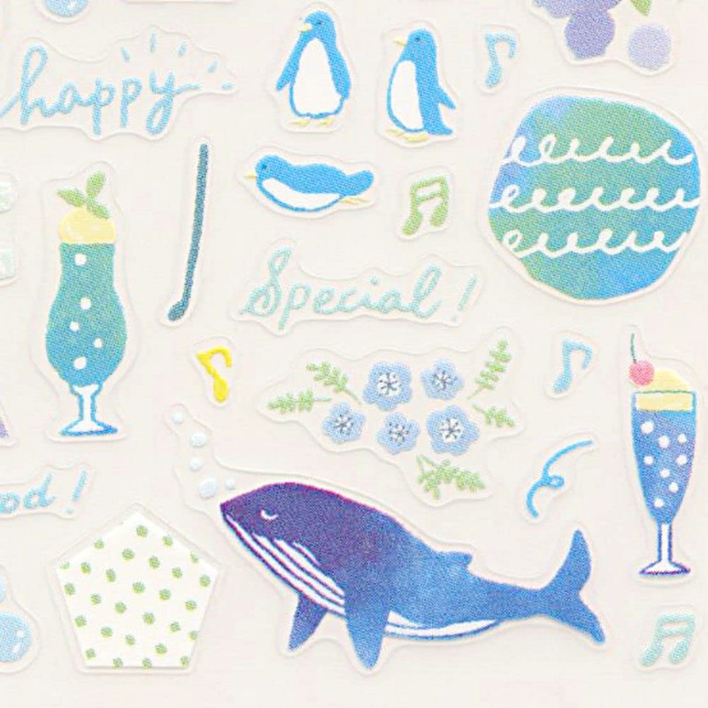 Notebook Sticker/Sticker Peel and Stick Single Color Sticker [Blue] 82560006