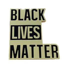 GuDeKe Black Lives Matte Brooch Pin Anti-Racism Movement Equality Jewellery, Metal