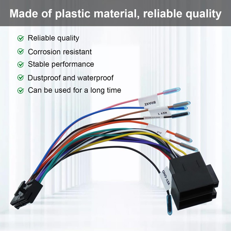 SIGANDG 1 Piece 20 Pin to ISO Wiring Harness Adapter