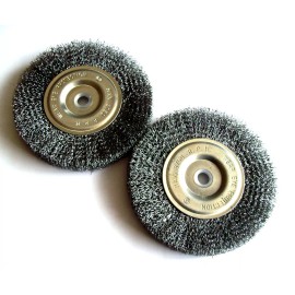 Great Neck 2 GREAT NECK 6" COARSE STEEL WIRE WHEEL BRUSHES FOR BENCH GRINDER 5/8 1/2 ARBOR