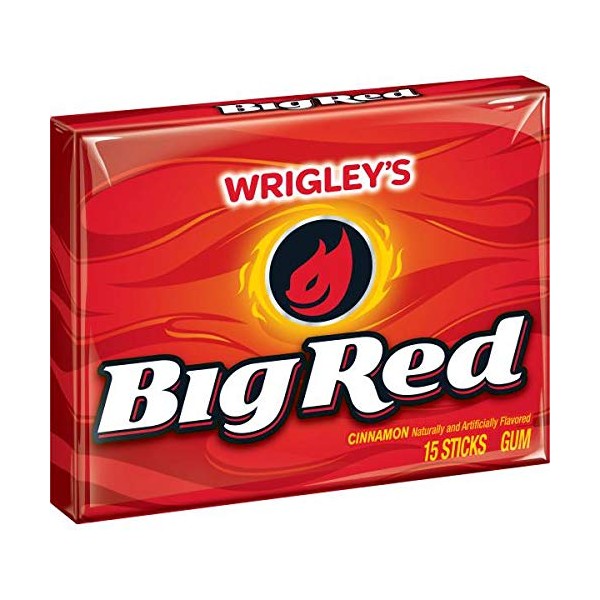 Wrigley Single Serve Big Red Gum, 15 Piece -- 120 per case.