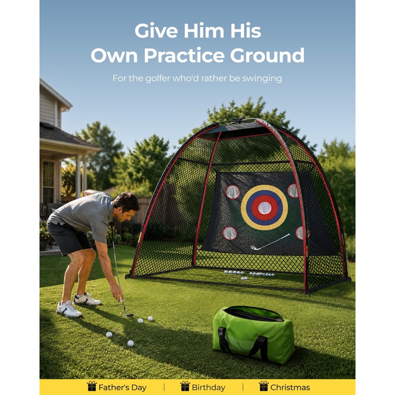 YOREPEK Golf Practice Net, 10x7ft for Backyard Driving Real Golf