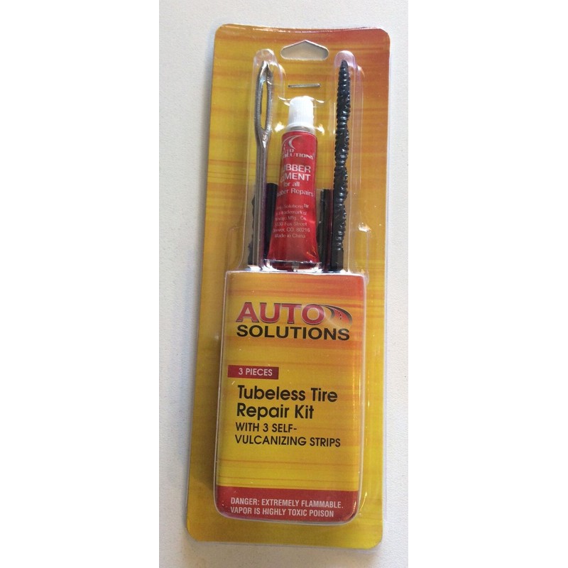 Auto Solutions Car Tubeless Tire Repair Plug Kits 6 pc.
