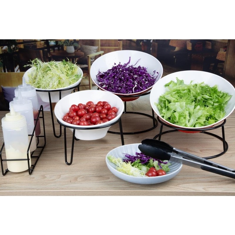 Olympia Non-Slip Riser Round Black Wire, 210x180 mm