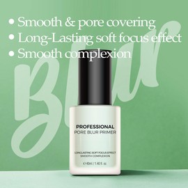 PRETTYSKIN Professional Pore Silk Makeup Primer for Face 40ml – Long-Lasting Blurring Primer with Silicone Gel, Smooth Finish, Helps Cover Pores & Fine Lines, Non-Sticky, Lightweight (Blur Primer)