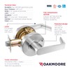 OAKMOORE Medium Duty Commercial Door Handle | Passage Function |