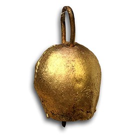 Dozen Mongolian Style Tin Bells 2"H