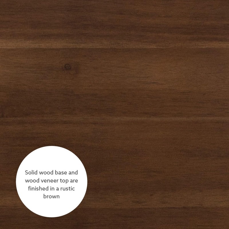 Linon 42 inch Height Pub Claridge Table, Rustic Brown Bar