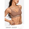Vertvie Bras for Women Wireless Comfortable Push Up Bra Scalloped