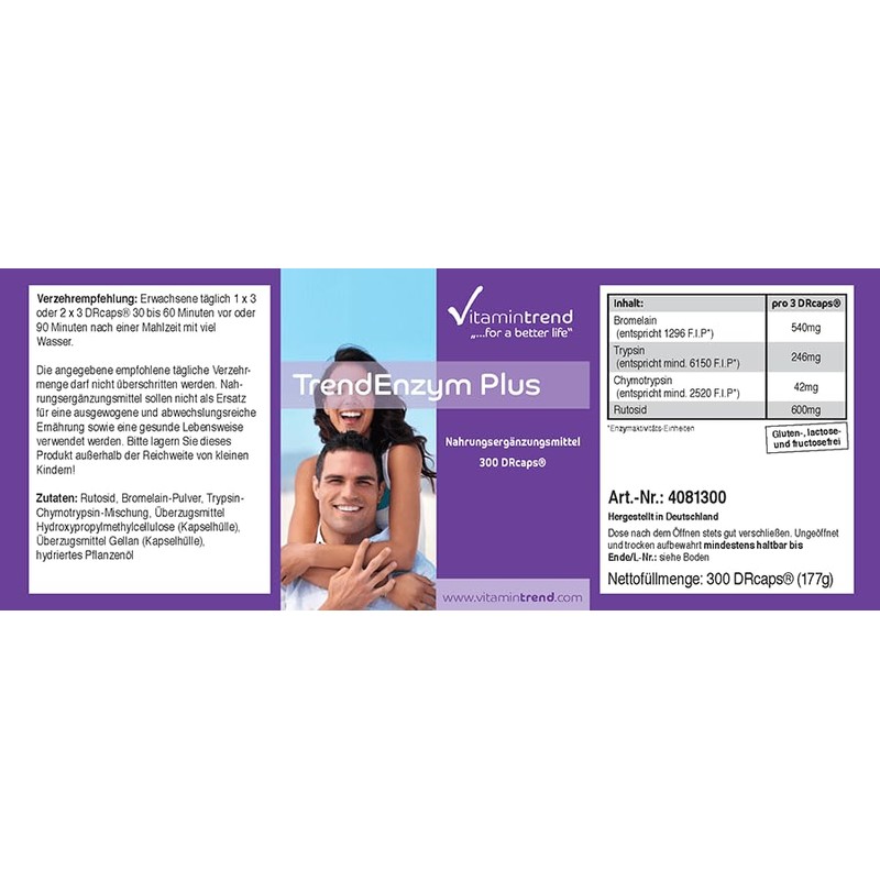 Vitamintrend - Trend Enzyme Plus - ! Bulk Pack for
