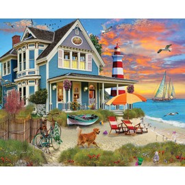 White Mountain Puzzles Beach Sunset, 1000 Piece Jigsaw Puzzle