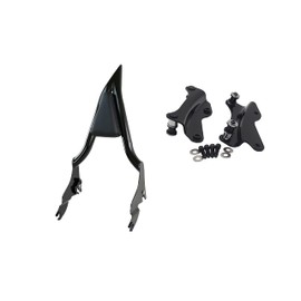 YHMOTO Detachable Sissy Bar Passenger Backrest 22" Inch Rear Pad Fit for Harley Touring Models 2009-2025 Road King Ultra CVO Limited Street Glide Road Glide Electra Glide (Chrome)