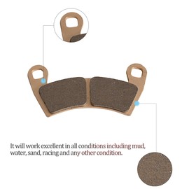 Brake Pads Compatible with RZR XP 1000, RZR 1000 XP 4 2014-2023, RZR RS1 2018 2019 2020 2021 2022 Sintered Metal Front and Rear Brake Pad Set of 4