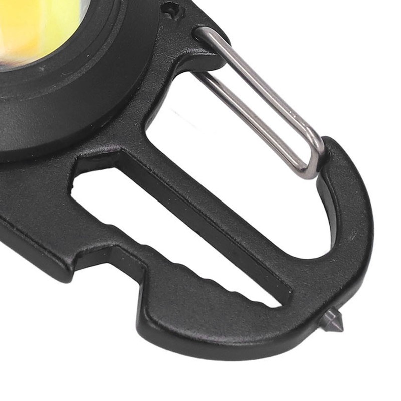 COB Small Flashlights 3 Light Modes Rechargeable Multifunctional Black Portable