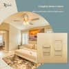TOPGREENER Kalide Fan Speed Control Switch, 3-Speed Fan Wall Switch,