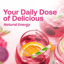 Dr. Smoothie Refreshers Dragon Fruit Lychee – Made with Real Fruit Juice – Drink Concentrate, No Artificial Colors, Shelf-Stable – Lightly Caffeinated with Green Coffee Extract (46 oz Bottle)