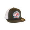 LAZY J Gray White Ranchwear Logo - Hats Cap