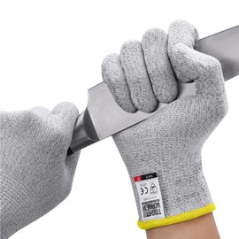 Tough Outfitters Cut Resistant Gloves - Chef Food Grade Cutting Kitchen Glove - Blade Proof Work Safety Gloves for Wood Carving or Metal Working - Chefs Hand Protection - Medium