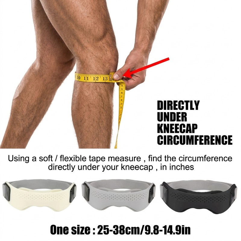 Adjustable Knee Support Strap for Sports – Silicone Patellar Support