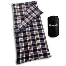 HOLOMUA Inner Shruff, Sleeping Bag, Inner Sheet (Quality Inspected by a Domestic Inspection Agency), Can Be Used During Outdoor Activities, Sleeping in a Car, Disaster Prevention (Disaster), Improved Double Zipper, Washable