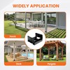 10PCS 4x4 Post Base for Concrete Heavy Duty Black E-Coated