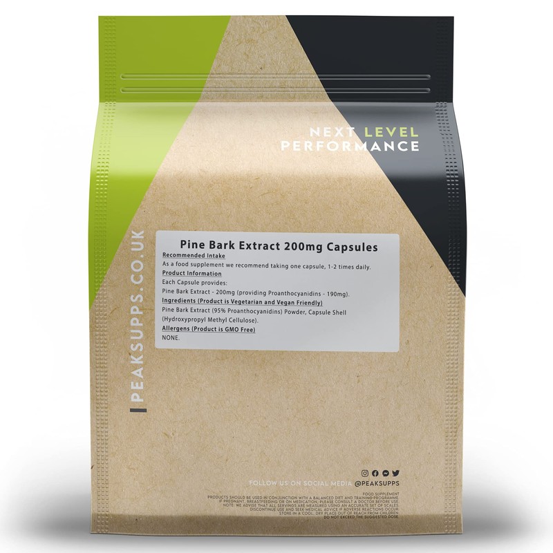 Pine Bark Extract 200mg Capsules | 95% Proanthocyanidins (90)