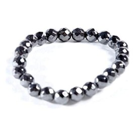 AIMANTIX - Hematite Magnetic Bracelet for Men and Women, Large Balls - Faceted Magnetic Bracelet - Brings Energy and Calming - Combines the Properties of Minerals and Magnets