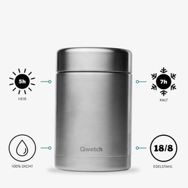 Qwetch QE2010 Lunch Box Insulated 500 ml Steel