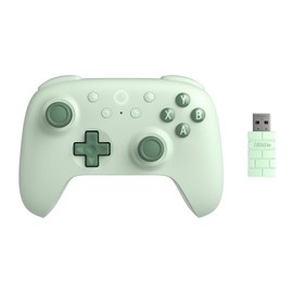 8Bitdo Ultimate 2C Hall Effect Joysticks and Hall Triggers Wireless Controller for Windows PC and Android, with Remappable L4/R4 Bumpers, Turbo function & Rumble vibration (2C-Green)