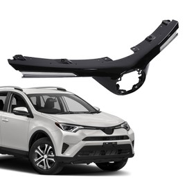 CROSSDESIGN Upper Grille Bumper Assembly Set Compatible with Toyota RAV4 2016 2017 2018