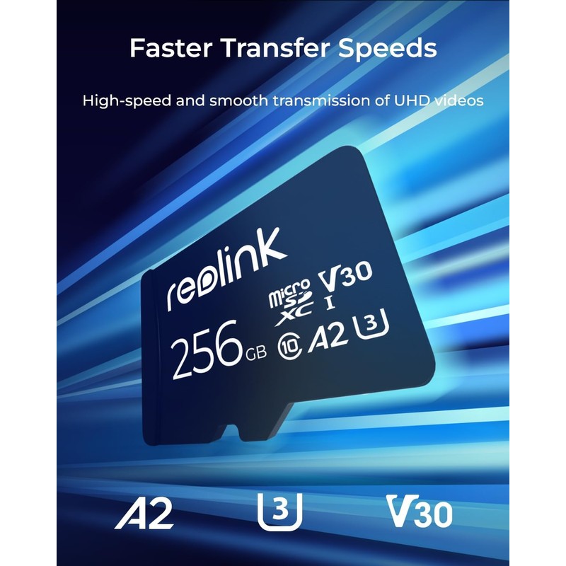 Reolink Tarjeta de memoria microSDXC Clase 10 A2 V30 U3