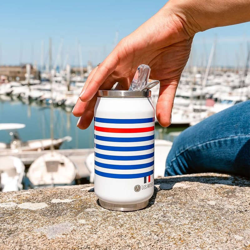 Les Artistes Paris Pull Can'It 280 ml Design Striped White