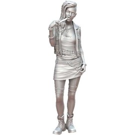 Mantis Miniature 1/35 Figure Series Current Punk Woman Resin Kit Man35196 (People)