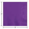 Creative Converting Amethyst Beverage Napkin, 50 Count, Purple, Pieces (318930)