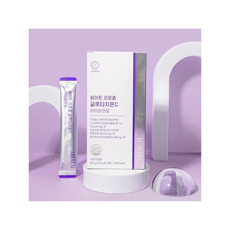 ARDIEM 아르디엠 화이트 리포좀 글루타치온C 하이퍼프로 4.5g x 28포 Ardiem