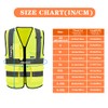 A-SAFETY High vis Reflective Security Vests with Pockets Zipper