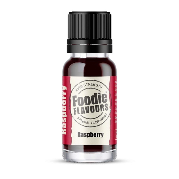 Foodie Flavours Natural Raspberry Flavouring, High Strength - 15ml
