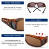 LVIOE Unisex Polarised Over Sunglasses, Fit Over Glasses for Glasses